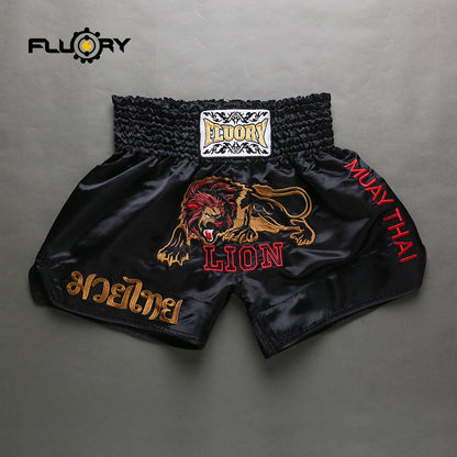 Embroidery Lion Muay Thai Shorts