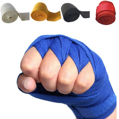 1Pc 2.5M Cotton Kick Boxing Bandage Wrist Straps Sport Strap Boxing Bandage Muay MMA Taekwondo Hand Gloves Wraps Hand Protection