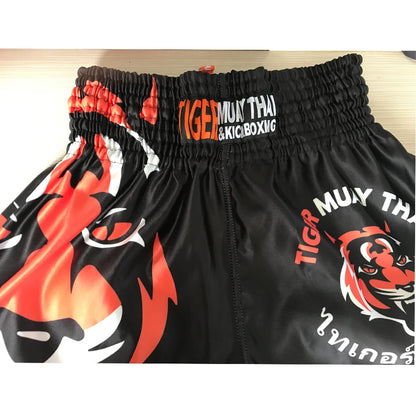 MMA Tiger Muay Thai Boxing Boxing Match Sanda Training Breathable Shorts Muay Thai Clothing Boxing Tiger Muay Thai Mma