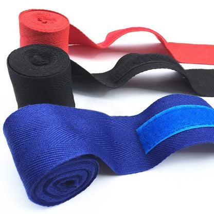 1Pc 2.5M Cotton Kick Boxing Bandage Wrist Straps Sport Strap Boxing Bandage Muay MMA Taekwondo Hand Gloves Wraps Hand Protection