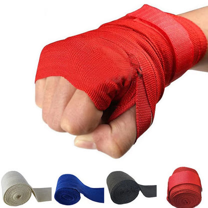 1Pc 2.5M Cotton Kick Boxing Bandage Wrist Straps Sport Strap Boxing Bandage Muay MMA Taekwondo Hand Gloves Wraps Hand Protection