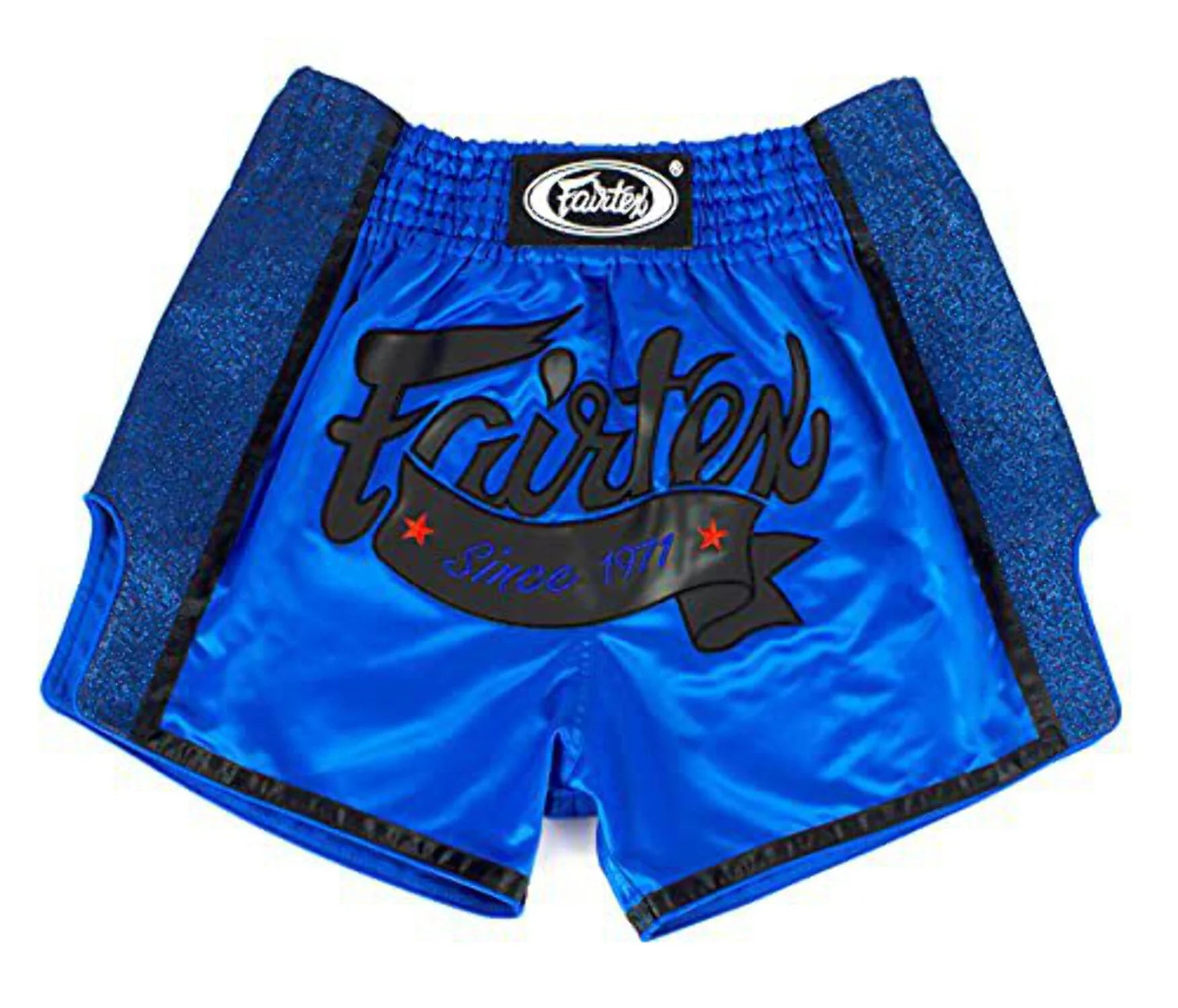 BS1702 Blue Slim Cut Muay Thai Boxing Short